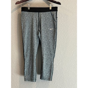 Nike Women's Blue & Black Leggings Size M